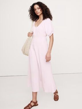 banana republic gathered pleat maxi dress Pleated Maxi Dress